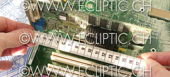 Small forms factor SFF standards committee ISO components PCI card hardware size centimeter sizing space plug motherboard chips electronics Photo photography illustration stock 