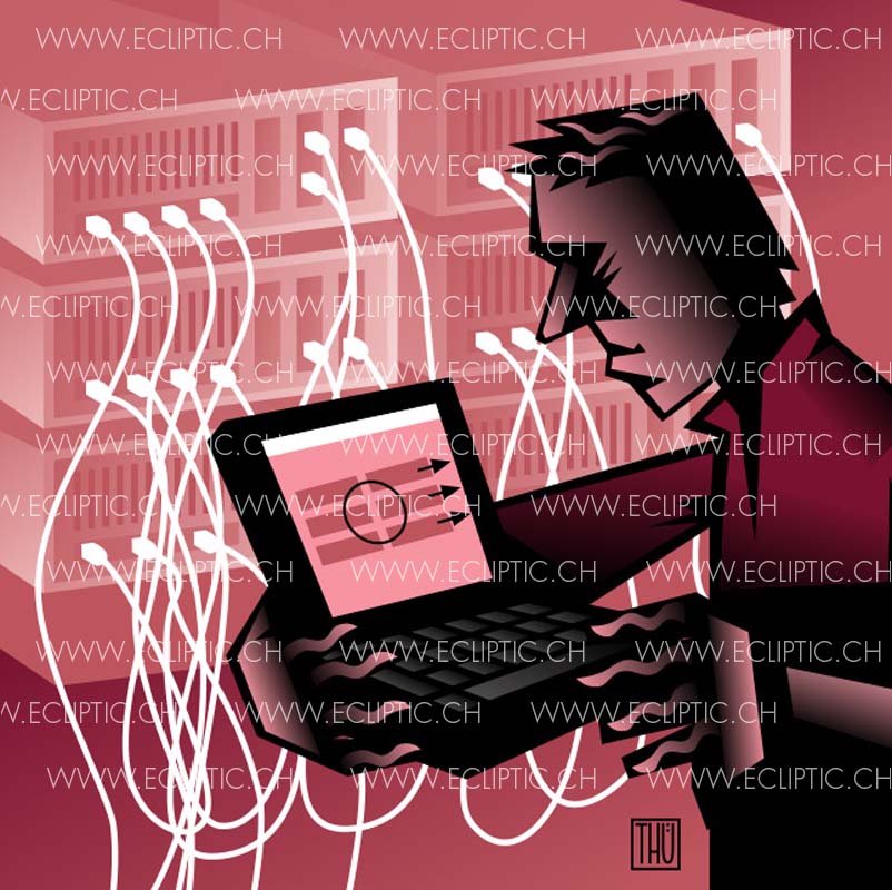Server cables ethernet network connection internet computer park router portable notebook administrator server room royalty free stock illustration 