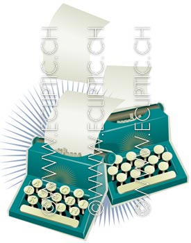 Typewriter writing machine 