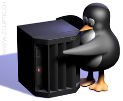Linux Penguin Mainframe